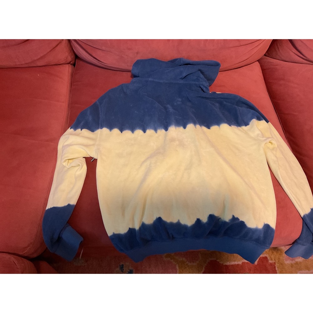 ATM Anthony Thomas Melillo Lemon Chambray Dip Dye French Terry Zip Hoodie M - Picture 5 of 5